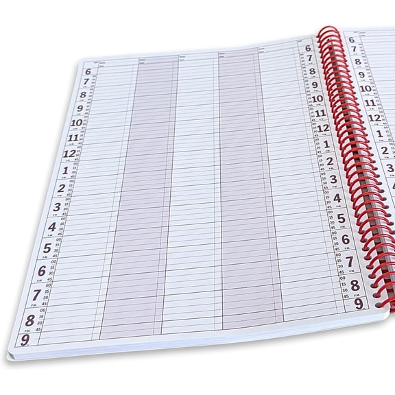 Notebooks Appointment Book Large 10" x 13.5" Undated Planner for Daily Scheduling - 5 Column Professional Daily Planner Undated for Office, Home, or Salon Use