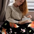 thumbnail image 6 of Fox Blanket Cherry Blossom Blanket Cozy Soft Lightweight Flannel Throw Fox Cherry Blossom Decor Gifts for Girls 30"x40", 6 of 6