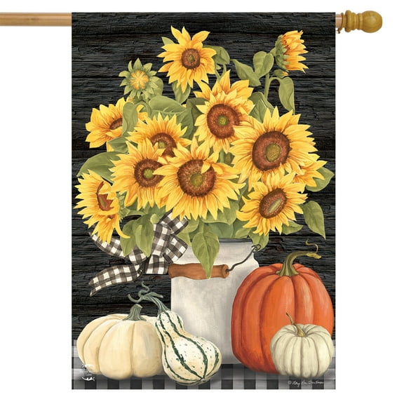Briarwood Lane Fall's Glory Floral House Flag