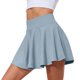 thumbnail image 1 of Pantalones de yoga elásticos SCZ para mujer con falda ligera de cintura alta y bolsillos azul 2xl, 1 of 4