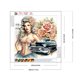 thumbnail image 2 of Pintura de diamante 5D DIY Kit de taladro de forma especial parcial Retro Girl 30x30cm, 2 of 9