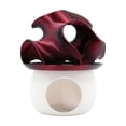thumbnail image 3 of Aquarium Supplies, Fish Tank Feeding Ring, Fish Ring, Aquatic Pet Feeder, Shrimp Feeder, 3X3In Burgundy Dual-Use Fish Hiding Shelter and Feeding Holder, Crafted with Smooth, 3 of 8