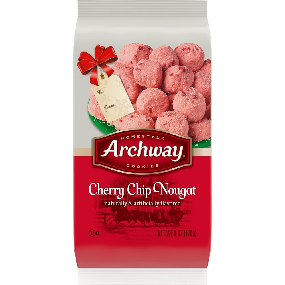 Archway Cookies, Holiday Cherry Chip Nougat, 6 Oz - Walmart.com