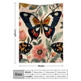 thumbnail image 3 of PRATYUS Butterfly Flower Vintage Flannel Blanket Soft Cozy Multi-Purpose 40x50in, 3 of 7