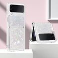 thumbnail image 2 of Glitter Liquid Case for Samsung Galaxy Z Flip 4 5G for Girls Women, Bling Quicksand Clear Soft TPU Cover Shiny Sparkle Luxury Floating Protective Case for Samsung Galaxy Z Flip4 White, 2 of 12