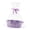 A005- Style E, variant on Storage Basket, Woven Lavender with Handles, 1 Pack Oval, For Easter Gift Giving Bathroom Bedroom Living Room Kitchen Countertop Organization