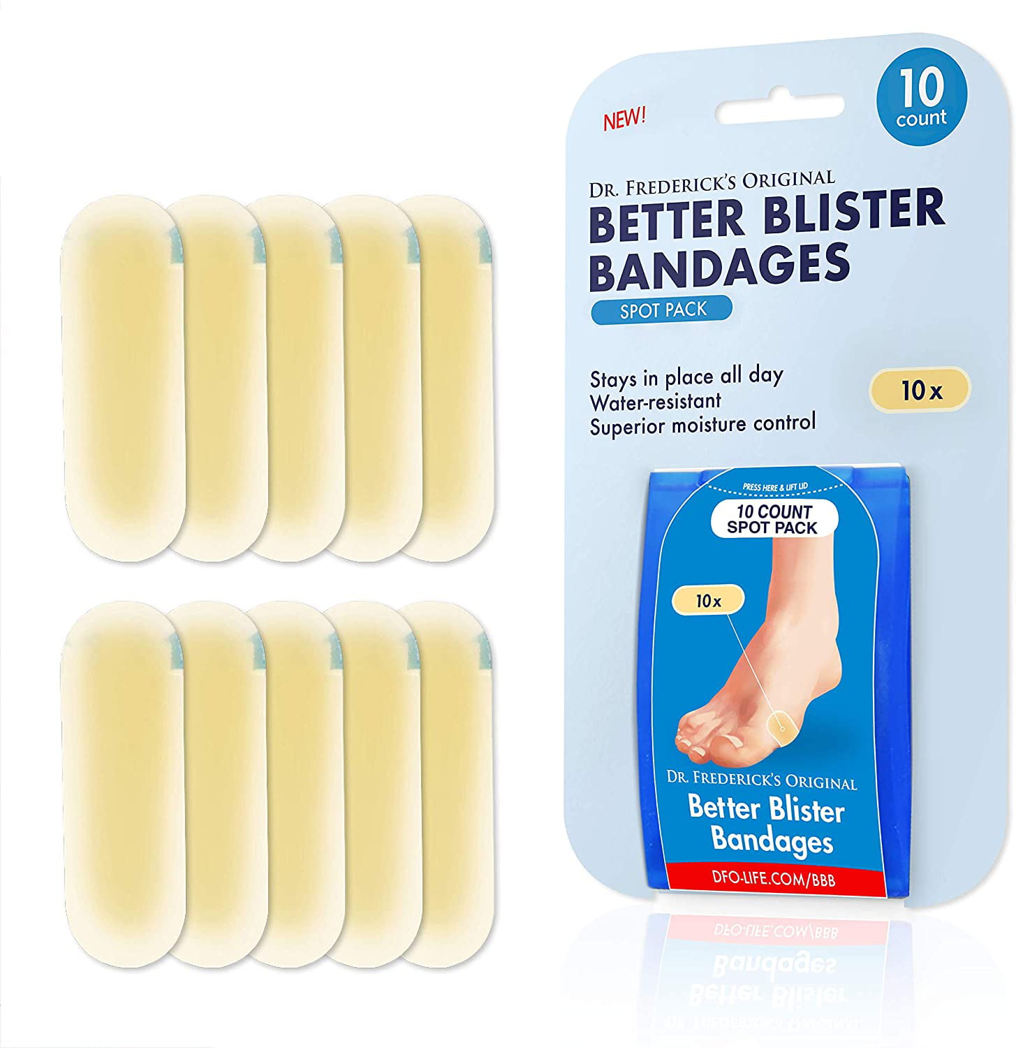 Amazon.com: Blister Bandages,15 PCS Blister Pads Gel Blister Cushions  Waterproof Hydrocolloid Bandages and 36 Dots Acne Plaster for Foot, Toe & Heel  Blister Prevention & Recovery Ultra-Thin : Health & Household