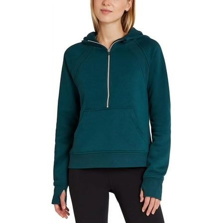 Danskin Ladies' Half Zip Hoodie-Medium