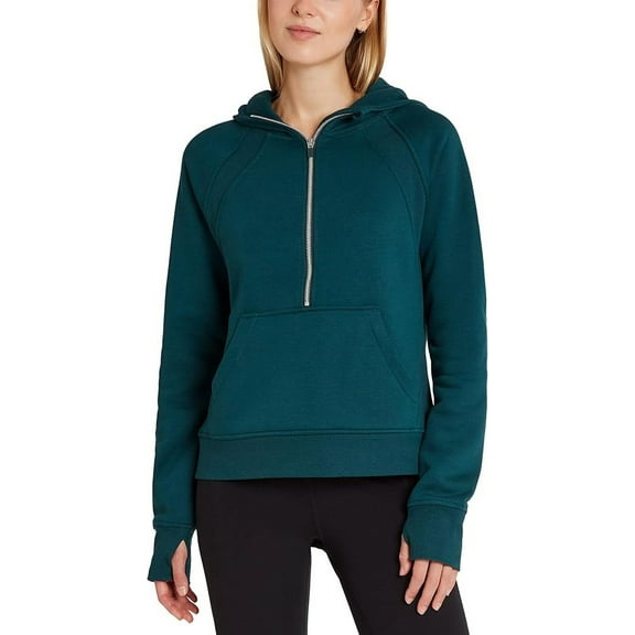 Danskin Ladies' Half Zip Hoodie-Medium