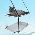 thumbnail image 3 of Gato Ventana Hamaca Interior Suave Percha Seguridad Cama para dormir Cojinete 22 Capa doble gris Yuyangstore Hamaca colgante de gato, 3 of 7