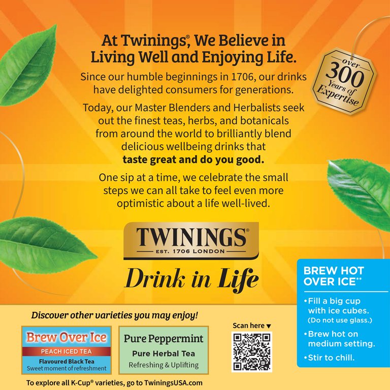 Twinings, Herbal Tea Pods, Lemon & Ginger K-Cup, 24 Count
