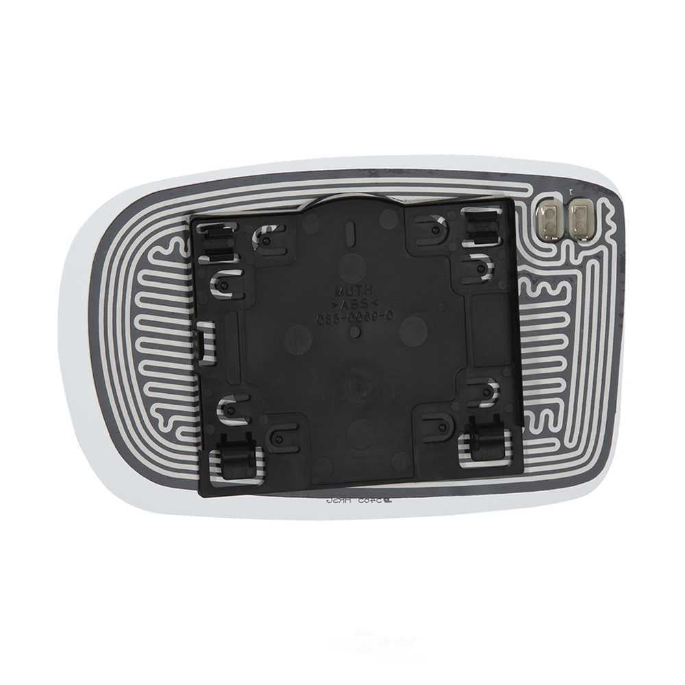 Burco Side View Mirror Replacement Glass with Motor Mount Plate - Clear Glass - 5465HRSG
