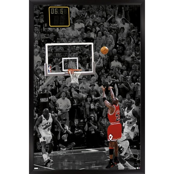 Michael Jordan - The Shot Wall Poster, 22.375" x 34" Framed