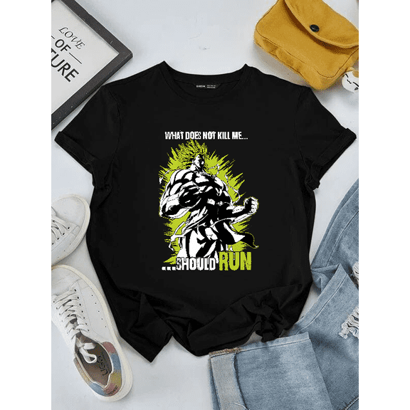 Broly What Does Not Kill Me Should Run Anime Unisex T-Shirt V70424, S-5XL