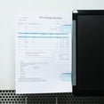 thumbnail image 3 of FIGT-Monitor Documents Holder, Multifunctional Desktop Paper Clips, Clear ABS Document Organizer Clip, Computer Desk Organizers for Sticky Note, Business Cards and Memo【0509】, 3 of 7