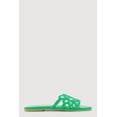 thumbnail image 2 of Women's Faux Leather Geometric Band Detail Slide Sandals, 2 of 3