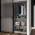 thumbnail image 4 of Bestar Versatile 36"W Engineered Wood Closet Organizer in Platinum Gray, 4 of 7