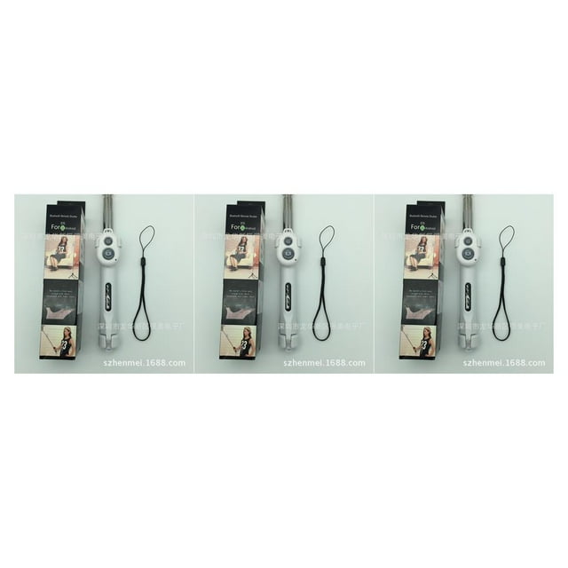 relayinert Compatible avec Perche à Selfie Sans Fil Multifonction 6/7/8/X LG Trépied Blanc 3ensemble