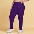 thumbnail image 2 of Plus Size Women's Wide Leg Sweatpants Athletic Yoga Pants with Pockets, 2 of 5