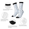 thumbnail image 3 of KLL Fitness Guru Print Cool Socks Men's Women's Crew Socks Funny Crazy Novelty Stockings, 3 of 6