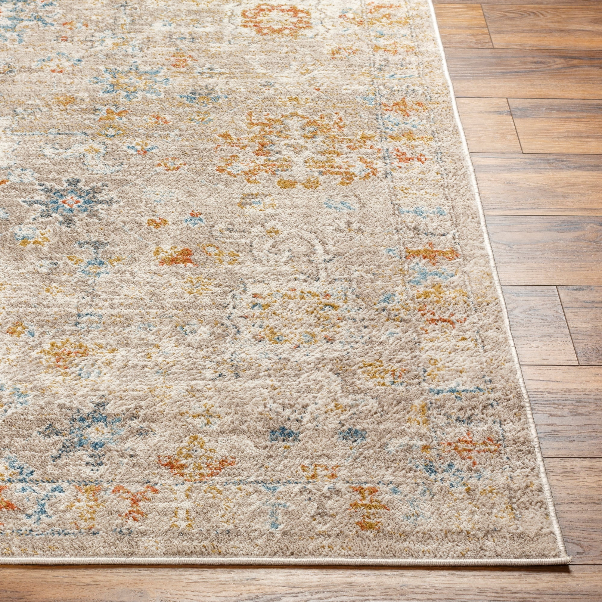 Artistic Weavers Pertek Area Rug, Taupe/Rust, 5'3" x 7'