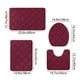 thumbnail image 3 of Fiudx Juego de Alfombras de Baño de Espuma, Suave Terciopelo Polar con Reverso Antideslizante, Muy Absorbentes, Lavables a Máquina, Juego de 4 Alfombras de Baño, Diseño Moderno, Multiusos, 40 X 60 Cm, 3 of 6