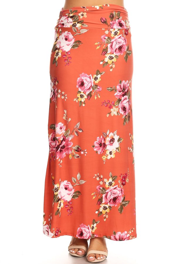 plus size maxi skirts walmart