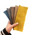 thumbnail image 4 of Guantes de medio dedo de otoño e invierno para mujer, de lana cálida, con dedos abiertos, para estudiantes, para escribir con pantalla táctil, con protección para la muñeca de punto grueso, 4 of 6