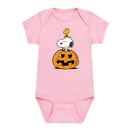 

Peanuts - Snoopy Woodstock Pumpkin - Infant Baby One Piece