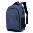 thumbnail image 2 of Mochila cruzada con logotipo para hombre y mujer, bolsa de ordenador sencilla, a la moda, ideal para viajes y estudiantes, 2 of 4