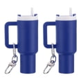 thumbnail image 1 of Uxcell Mini Taza Llavero, 2 Pcs Soporte de Bálsamo Labial Mini Taza Llavero Encantador para Mochila, Bolso de Mano, Cartera, Azul, 1 of 7