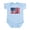 Sky Blue, variant on CafePress - American Flag Infant Bodysuit - Baby Light Bodysuit, Size Newborn - 24 Months