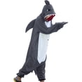 thumbnail image 1 of Pijama de tiburón animal, disfraz de cosplay unisex para adultos, 1 of 7