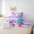 thumbnail image 6 of Erosebridal Ocean Animal Axolotl 7-Piece Bedding Comforter Set,Pink Kawaii Salamander King Bedding Sets For Girl,Reversible, 6 of 7