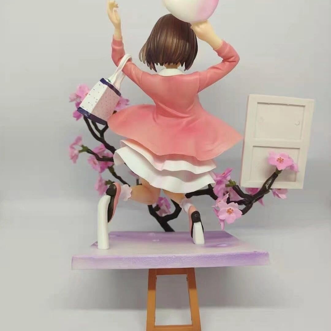 Megumi Kato Figure Kneeling Peach Blossom Megumi Kato Anime Figures 23cm/9.1inch PVC Character Model Decoration Craft Gift