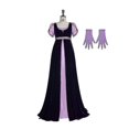 thumbnail image 2 of Bridgerton Robe, Robe de Style Régence, Robe de Bal Vintage Violette, Robe jane Austen Stain, 2 of 5