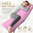 thumbnail image 5 of Easygdp Pink Long Body Pillowcase - Super Soft Microfiber Body Pillow Case - Envelope Closure, Cool, Anti-Fading- 20x54 in, 5 of 8