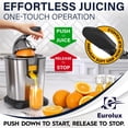 thumbnail image 3 of Eurolux Electric Citrus Juicer Power Pro - With 300 Watts of Power, This is The Most Powerful Juicer, for an Easy Smooth Juicing Experience | with It, 3 of 7