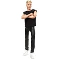 thumbnail image 2 of ​Barbie Signature Barbie Looks Ken Doll (Blonde with Facial Hair) Fully Posable Fashion Doll Wearing Black T-Shirt & Vinyl Pants, 2 of 6