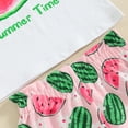 thumbnail image 6 of Bagilaanoe 2pcs Toddler Baby Girl Shorts Set Sleeveless Letter Print Tank Tops + Shorts 12M 18M 24M 3T 4T 5T Kids Casual Summer Clothes, 6 of 7