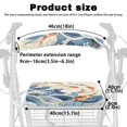 thumbnail image 6 of HELLHERO Removable Rollator Walker Seat Covers Stretchable Material Most Standard Sized Rollator Walker Seat Back Cover Wave and Carp Pattern, 6 of 10