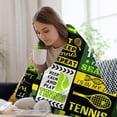 thumbnail image 6 of Tennis Throw Blanket Tennis Gift for Adult Kids Tennis Player Blanket Sport Lover Blanket for Couch Bed Sofa Home Decor 80×60, 6 of 6