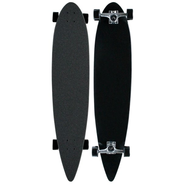 MOOSE Black Longboard Complete 9 x 43 Pintail Blank