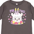 thumbnail image 4 of Inktastic I'm Two with Flowers and Cute Llama Cake Girls Long Sleeve Toddler T-Shirt, 4 of 5