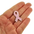 thumbnail image 3 of PinMart's Breast Cancer Pink Awareness Ribbon Enamel Lapel Pin, 3 of 4