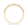 thumbnail image 2 of ANGARA Natural Bezel & Diamond Wedding Band in 14K Yellow Gold for Women (Size-1.3mm| Color-H| Clarity-SI2) | April Birthstone, Anniversary, Jewelry Gift for Women | Natural Diamond Ring, 2 of 8