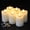 Ivory, variant on White Flameless Votive Candles with Remote , 2x3 inch Flickering Small LED Wax Pillar Candles 6 Pack