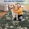 thumbnail image 2 of Indoor Room Decor Runner Rugs Vintage Easy Care Soft Carpet for Living Room Bedroom Retro Washable Low Pile Floor Mat Non Slip Soft Rug 2x6ft/5×7ft/8×10ft/9×12ft/10×13ft, 2 of 9