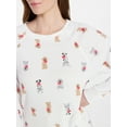 thumbnail image 5 of Joyspun Women's Cozy Lounge Collection Hacci Knit Long Sleeve Sleep Top, Sizes XS to 3X, 5 of 6