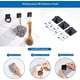 thumbnail image 4 of Juego de Accesorios de Baño de 16 piezas Toallero de pared Estante de baño Toallero de papel Jabonera Ganchos Adhesivos Juego de Accesorios de Baño de Acero Inoxidable 304 (negro), 4 of 7